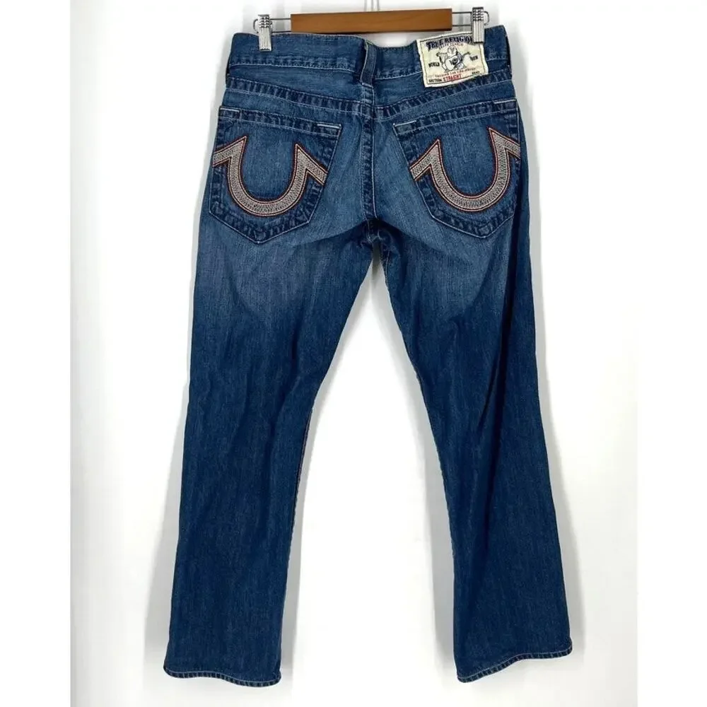 Vintage Mens True Religion Jeans Horseshoe 31 x 29 USA Straight